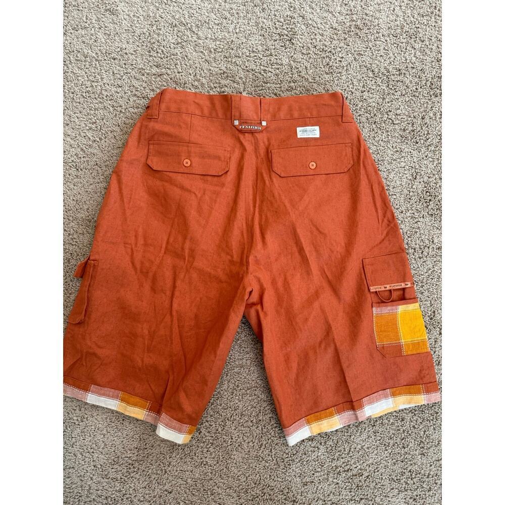 VINTAGE 90s | Platinum Hip Hop‎ History Linen Baggy Shorts sz W36-40 XXL